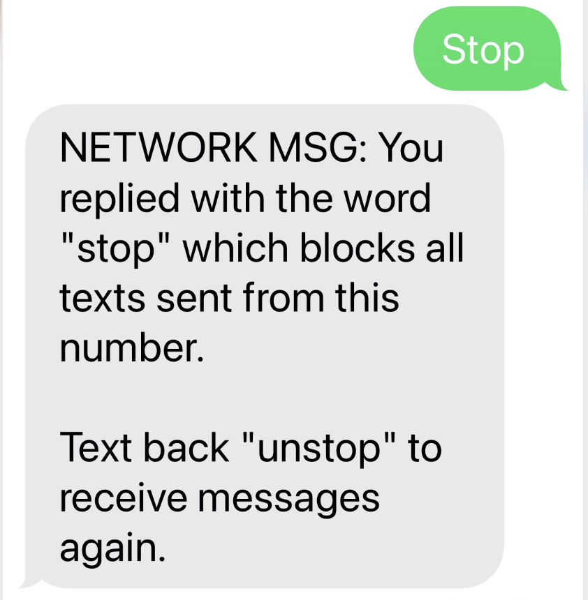 ServusConnect Resident Opt-out Text