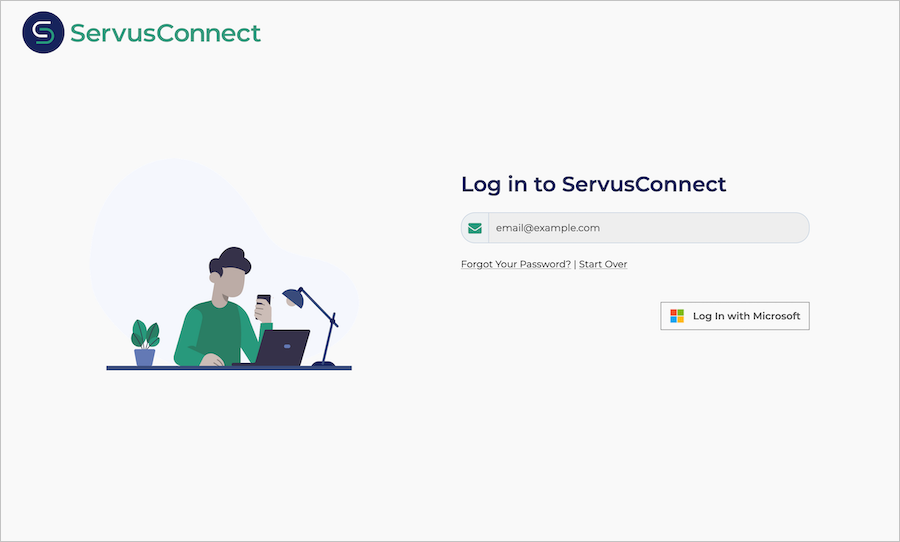 ServusConnect Log In Step 2B