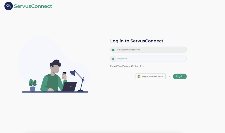 ServusConnect Log In Step 2A